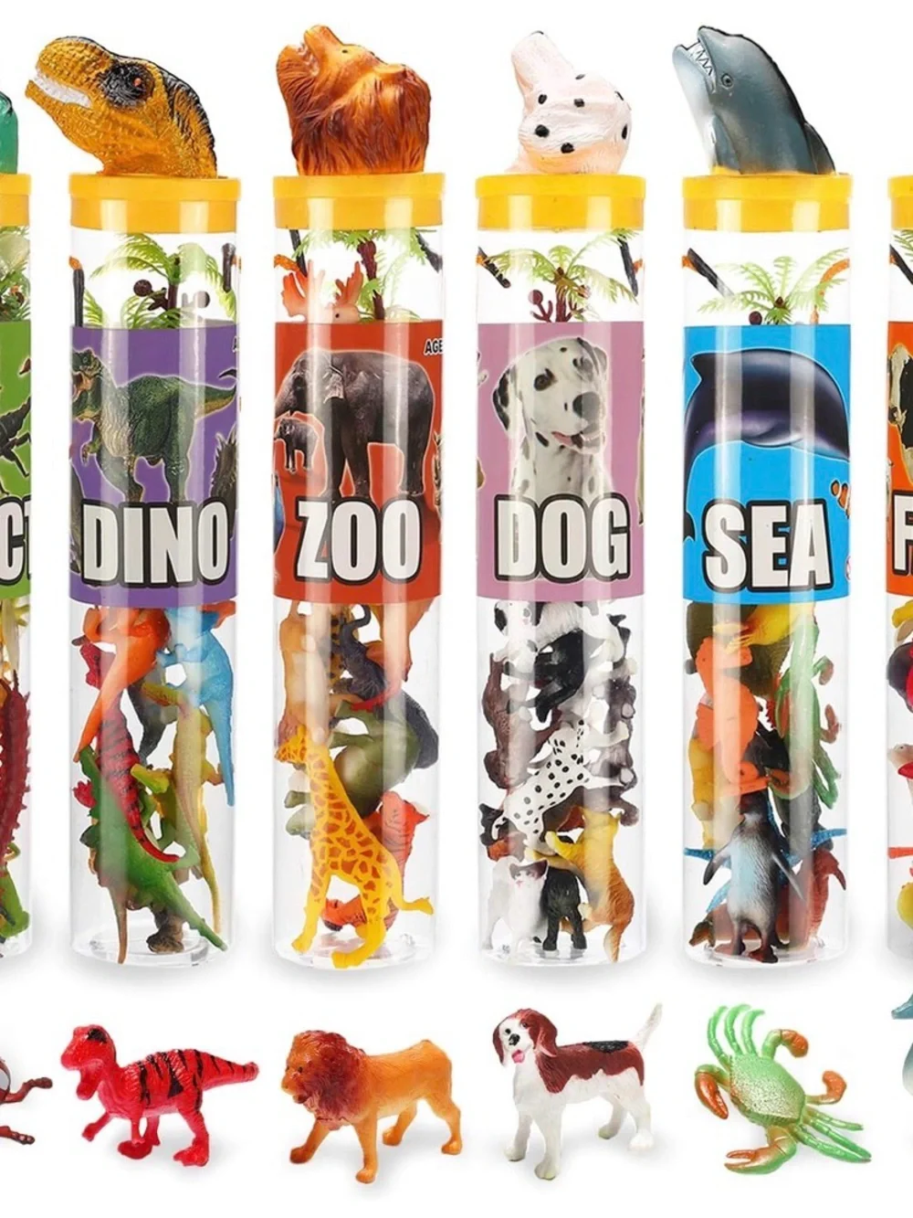 Natural World 82-Piece Animal Toy Set by - Green